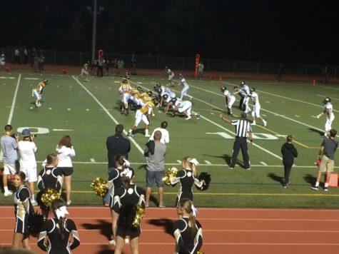 Rock Canyon's defense lines up at the 10 yard line as Arapahoe advances.