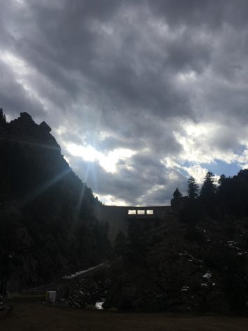 The sun breaking through the clouds after a day of overcast weather. Weather in Colorado is unpredictable even on a good day, so some light on a cloudy day is a welcome sight.