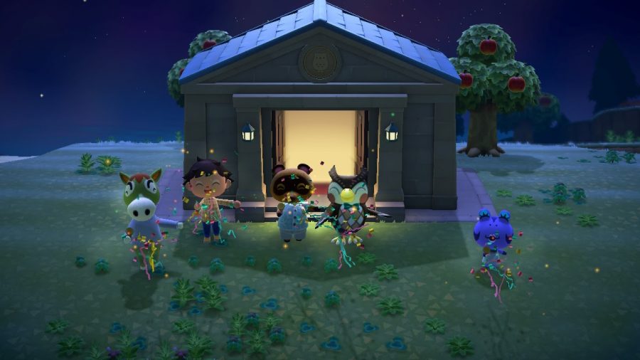 A screenshot of Nintendo's new game for Switch, Animal Crossing. 