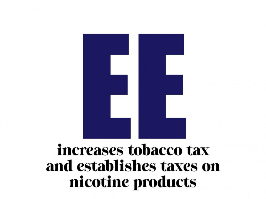 Proposition EE: Increase tobacco tax and establish taxes on nicotine products