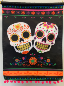 A Dia de los Muertos decoration in Spanish teacher Christina Geis’s classroom.

