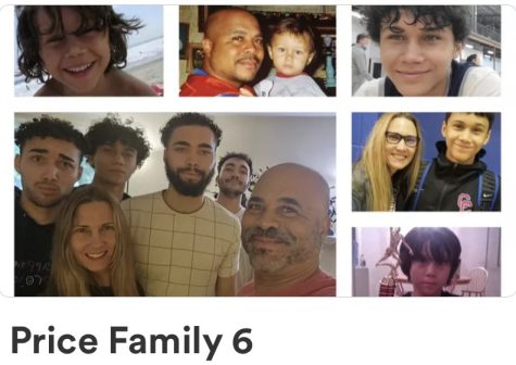 A collage of photos of the Price Family on the GoFundMe Dec. 9. After a car accident Dec. 8, Special Education teacher Jessica Bird and other  faculty members created a GoFundMe to help raise money for medical expenses, with a goal of $100,000.