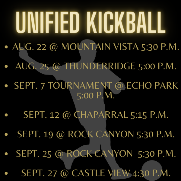A graphic displays Unified Kickballs game season
