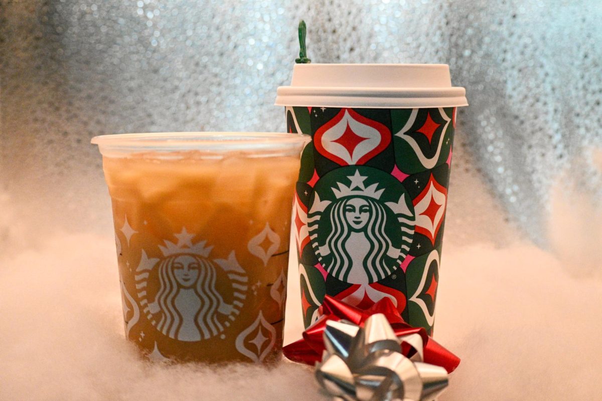 Pictured: Iced Sugar Cookie Almondmilk Latte and  Caramel Brulee Latte.