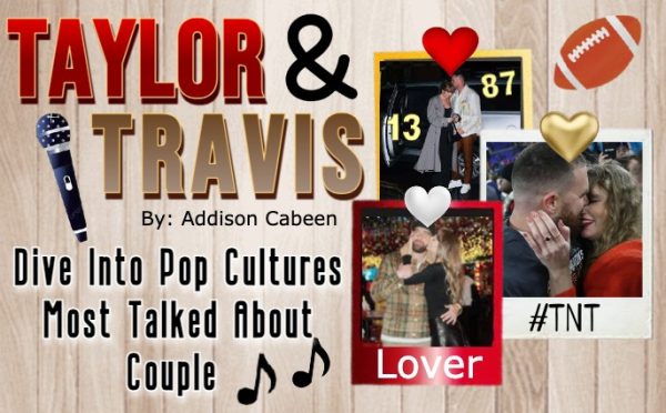 A collage depicts images of Taylor Swift and Travis Kelce to introduce the article.