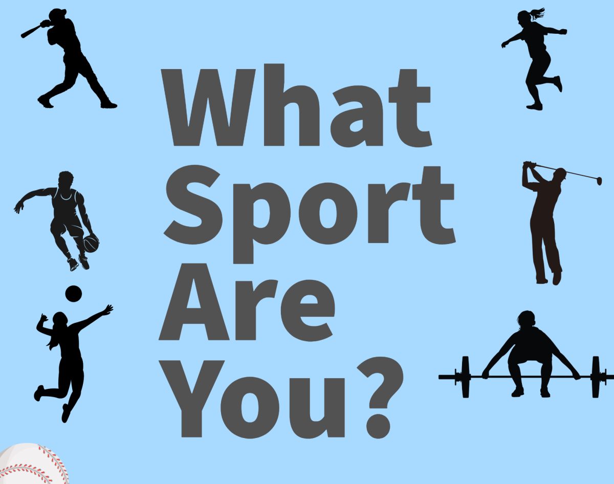 The graphic depicts the question "What Sport Are You?"