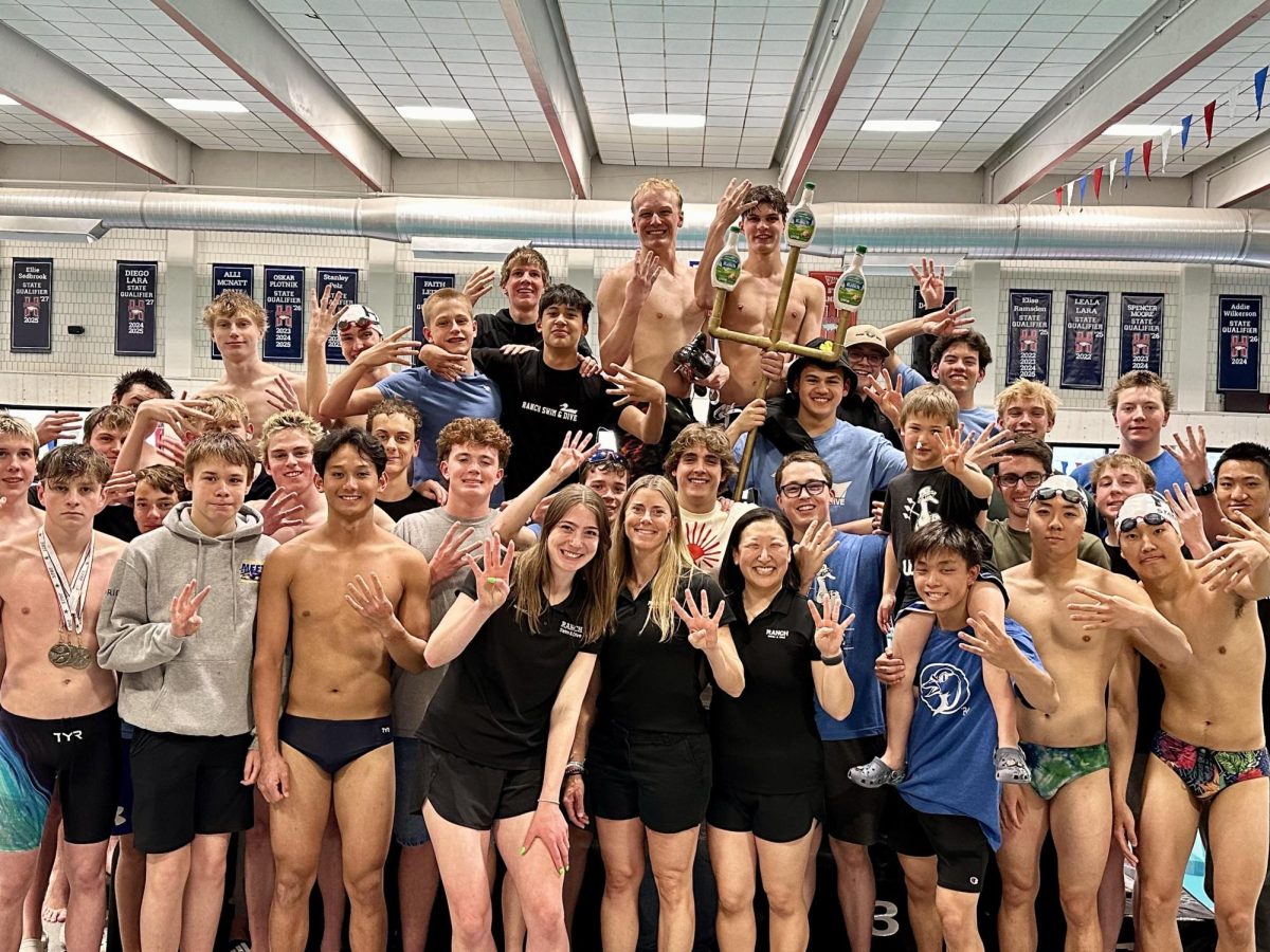 The Highlands Ranch Co-op Swim & Dive team poses for a photo after competing in the Continental League championship May 1. The team secured their 12th league championship within 14 seasons, and had multiple swimmers place within the top ranks of individual events.

(Media by courtesy of Melissa Krol and Erin Backman)
