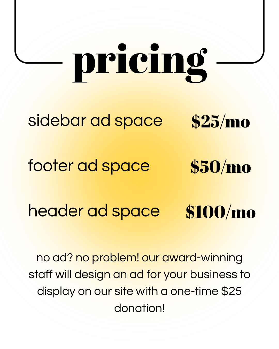 Rockmedia Ad Pricing